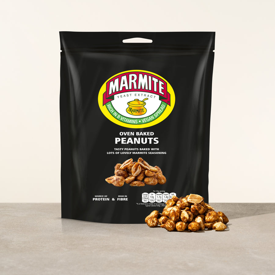 marmite oven baked peanuts
