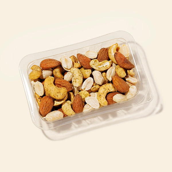 a small punnet of graze punchy chilli and lime nutty protein power snack