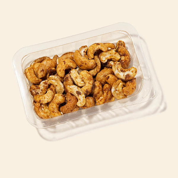 a small punnet of graze marmite cashews snack