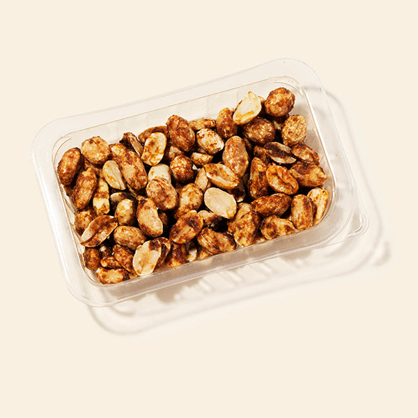 a small punnet of graze marmite peanuts snack