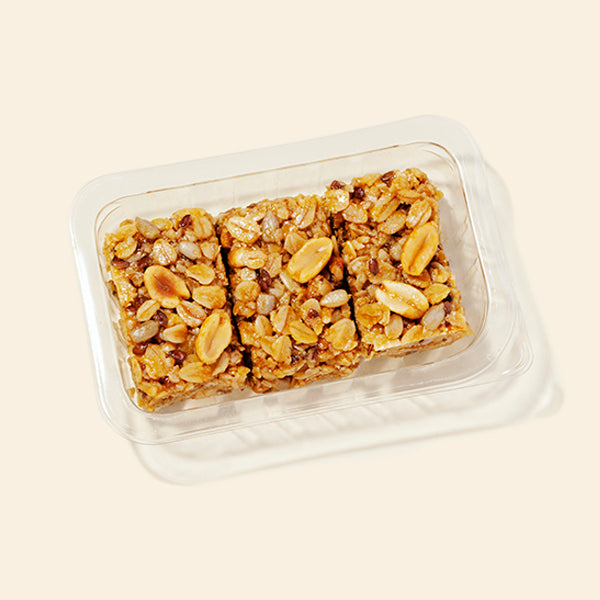 a small punnet of graze peanut butter oat boost snack