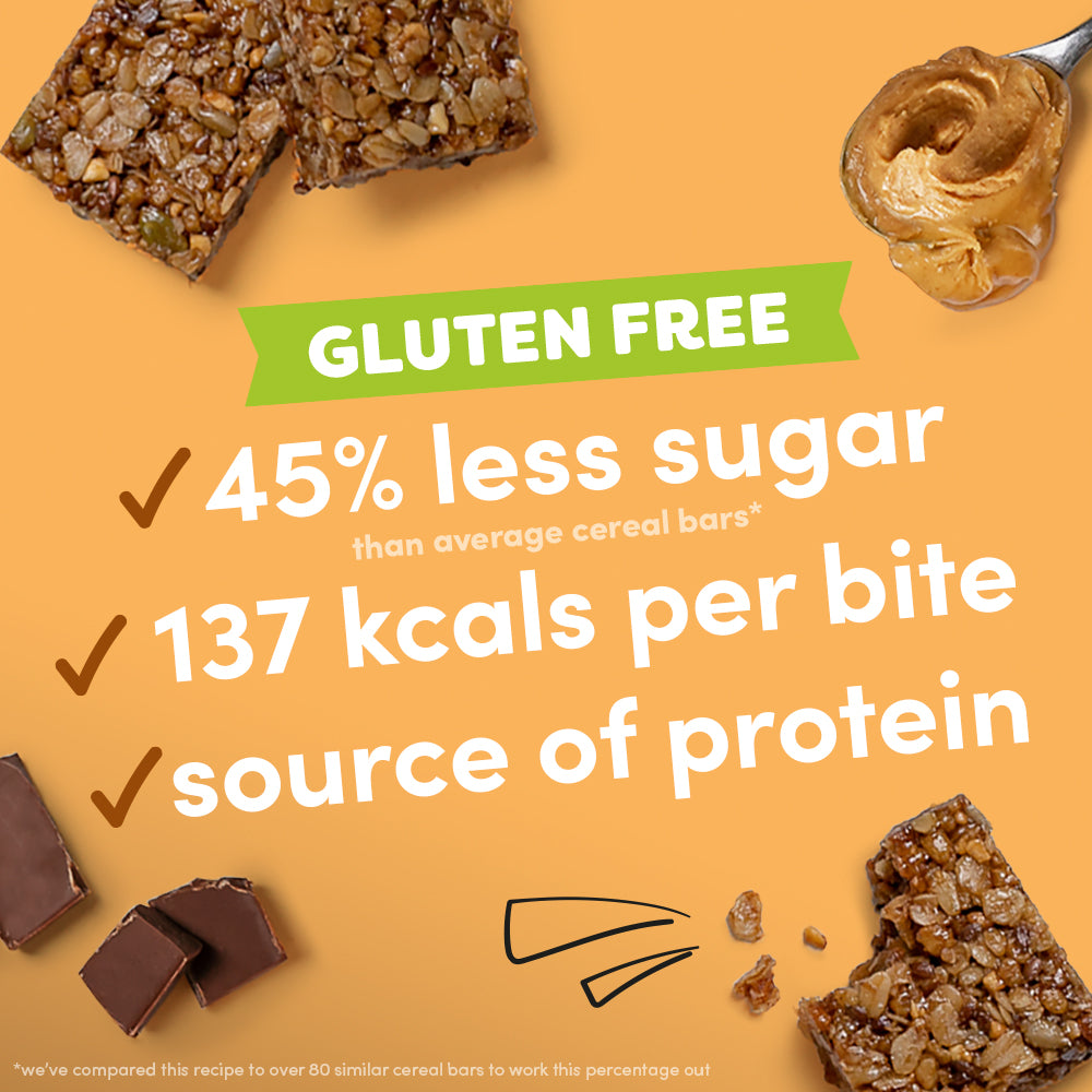 gluten free peanut butter and chocolate oat boosts